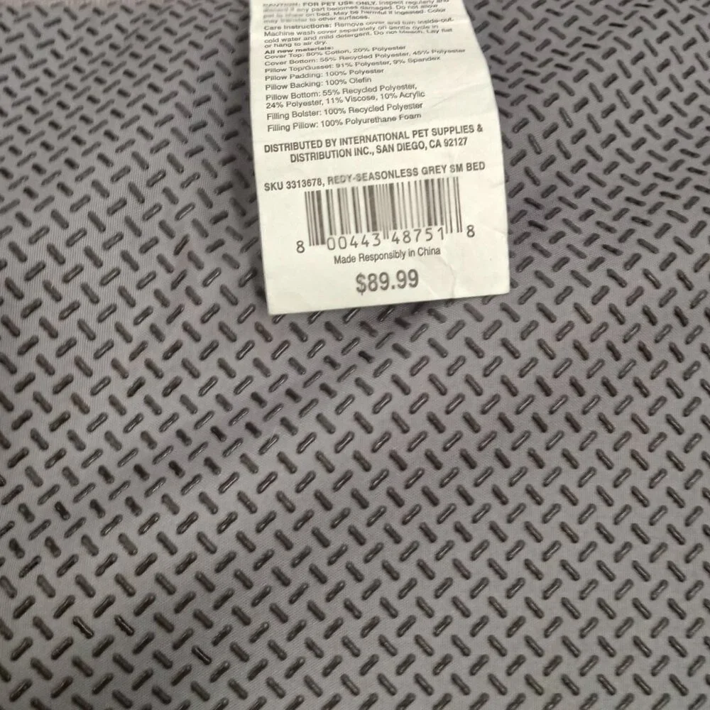 Redy-Seasonless Grey Small Dog Bed